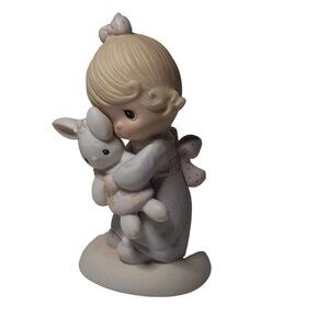 VTG Enesco Precious Moments Jesus Loves Me W/Box 1978 (Dedication On Box)